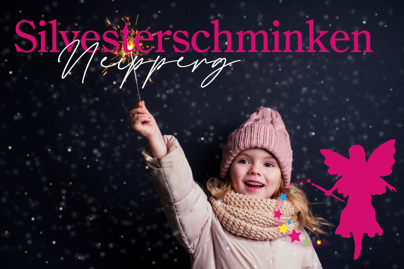 Silvesterschminken mit der Kinderschminkfee Hohenlohe