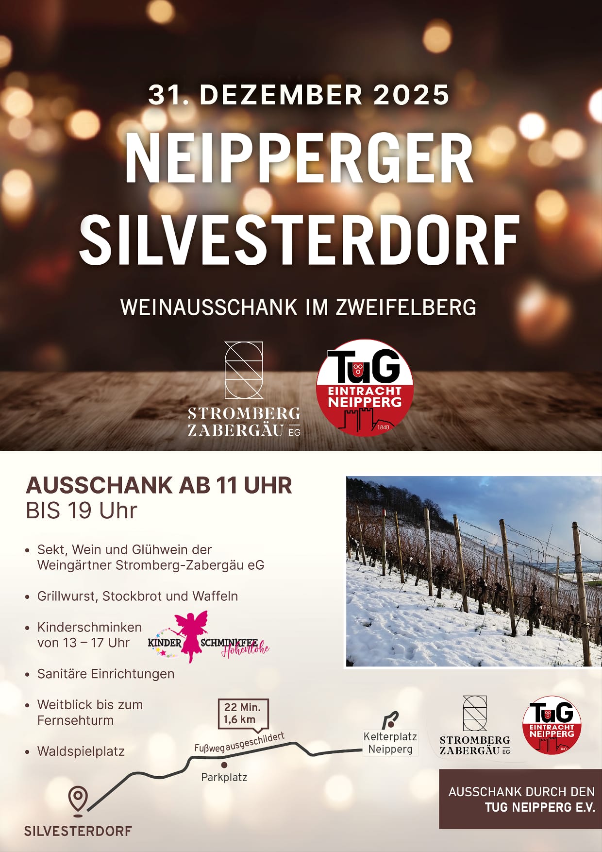 Silvesterschminken mit der Kinderschminkfee Hohenlohe