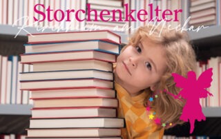 Kinderschminken Kirchheim beim 20-jährigen Jubiläum der Bücherei in der Storchenkelter