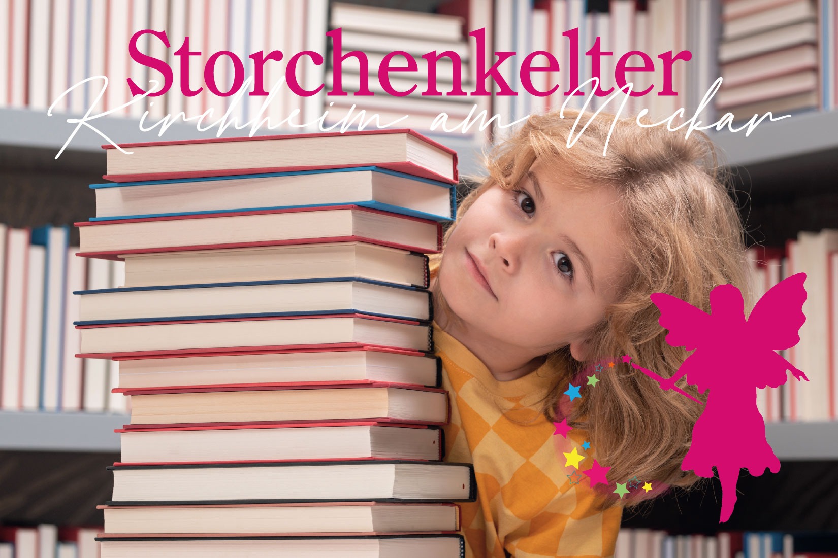 Kinderschminken Kirchheim beim 20-jährigen Jubiläum der Bücherei in der Storchenkelter