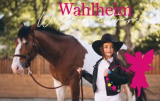 Kinderschminken Walheim beim 40-jährigen Jubiläum des Westernreitvereins