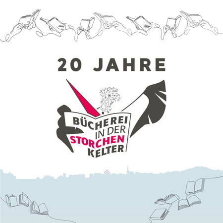 Kinderschminken Kirchheim beim 20-jährigen Jubiläum der Bücherei in der Storchenkelter